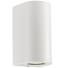 Canto Maxi White Aluminium Outdoor Up/Down Wall Light